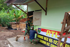  TMMD Bedah Rumah 5 Warga Seguring di Rejang Lebong