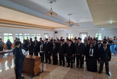 Sekda Lebong Lantik 28 PAW BPD, Diminta jadi Mitra Strategis Pemerintah Desa