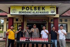 Ops Pekat Nala, Polsek SAM Amankan Miras Tanpa Izin Edar