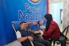 Jelang HUT ke-14, NasDem Rejang Lebong Gelar Aksi Donor Darah