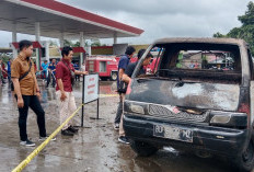 Suzuki Pick Up Terbakar di SPBU Kutau, Ini Kronologisnya