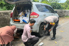 Pantau Arus Balik, Kapolres Kaur Sigap Bantu Pemudik 