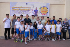 Wibowo Hadisubroto Latih Siswa HighScope Bengkulu, Tenis Bukan Sekadar Olahraga, Tapi Pembentuk Karakter!