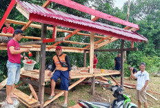 Pemdes Lubuk Resam Dirikan Pos Kamling, Wujudkan Rasa Aman dari Pinggir Jalan Lintas