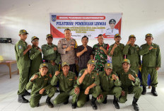 Linmas Karang Suci Digembleng, Pemdes   Perkuat Garda Terdepan Keamanan Desa