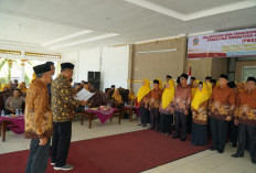 Sekda Lantik Pengurus   PWRI BS 2025–2030, Perkuat Peran Purnabakti Dukung Pembangunan