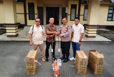  PT Bio Serahkan Alat Tanam   Jagung ke Polres Benteng, Ini Tujuannya