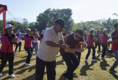 Rayakan HUT ke 62, Desa Rama Agung Gelar Senam Sehat, Bupati:Terus Membangun Desa Lebih Maju dan Sejahtera