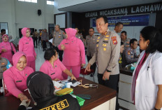 Polres BS Laksanakan Pemeriksaan Kesehatan   Gratis dan Bansos untuk Masyarakat