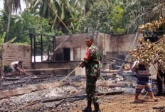 Rumah Warga Arga Mulya Ludes Dilalap Api, Istri Pemilik Alami Luka Bakar