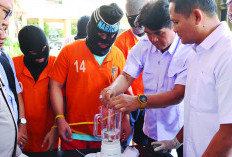 Lima Tersangka Dibekuk, Narkoba Dimusnahkan, Hasil Operasi Antik Nala Polresta Bengkulu