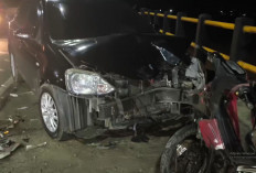 Motor Vs Mobil, Kendaraan Ringsek, Di Sini Lokasi Kejadiannya