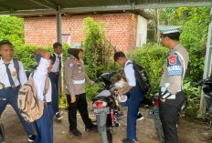  Satlantas Benteng Amankan 5   Kendaraan Berknalpot Brong di Sekolah, Ini Tujuannya