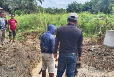 Warga Desa Padang Cekur   Gotong Royong Perbaiki Jembatan