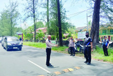 Pantai Panjang Dipasang Rumble Strip, Polresta Bengkulu Tekan Aksi Balap Liar