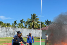 Damkar BS Latih Pegawai   Rutan Hadapi Kebakaran
