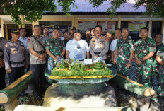  Bagikan 100 Paket Bansos, Kapolres Dapat Kejutan Ultah dari Dandim 0408