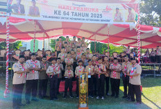 Wabup Ajak Pramuka Perkuat Ketahanan Bangsa, Saat Upacara HUT ke-64 Pramuka 