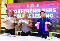 Operasi Antik Nala Polres Lebong Lampaui Target Operasi Ringkus 4 Tersangka Narkoba, Sita 9 Paket Ganja 