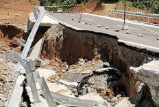 Baru Selesai Dibangun,  Jalan Ringroad Kepahiang Ambruk 