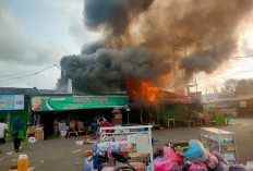Pasar Terminal D1 Ketahun Terbakar, 12 Ruko Hangus, Diduga Ini Penyebabnya