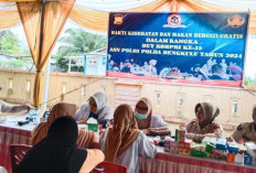 HUT Korpri ke 53, Polres BS Gelar Bakti Kesehatan dan Makan Gratis