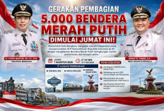 Semarakkan HUT RI ke-81, Pemkot Bengkulu Bagi 5000 Bendera Merah Putih