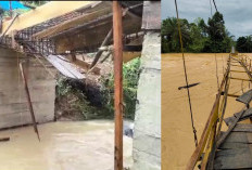 Diterjang Banjir, 2 Jembatan di Keban Jati Rusak Berat, Warga Terancam Terisolasi