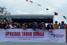 Mengenang Jasa Para Pahlawan yang Gugur, Lanal Gelar Tabur Bunga