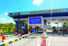 Tol Bengkulu Dipadati Kendaraan Arus Balik