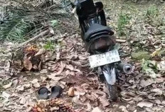 Viral, Maling Sawit di Kedurang Ilir Kabur Tinggalkan Motor dan Sandal