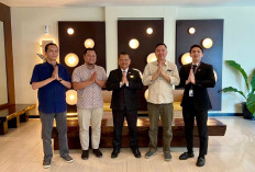 Manager Iklan RBMG Sowan ke GM Hotel Santika Bengkulu, Perkuat Kerjasama Strategis
