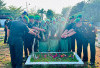 Peringati HUT Ke-1 Kodam XXI/Radin Inten, Kodim 0408/BS Ziarah ke TMP Semaku