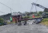 Tiang Listrik Tumbang di Pondok Kubang, Arus Lalu Lintas Sempat Terganggu