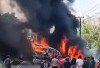  Laka Maut di Muratara, Bus ALS Tabrak Truk Tangki BBM  dan Motor Terbakar, 16 Korban Tewas 